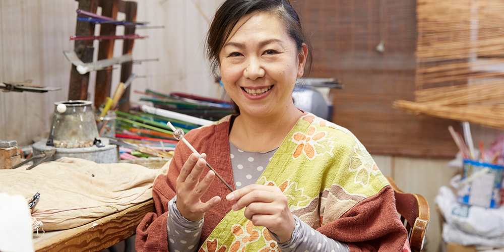 和泉蜻蛉玉　千の時　お香立て（山月工房）