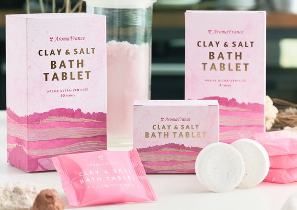 クレイ＆ソルト バスタブレット（アロマ・フランス株式会社）- フランス産クレイをもっと身近に